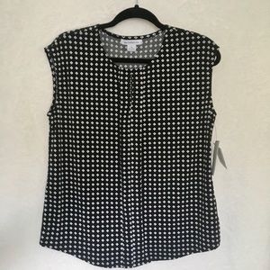 Black Liz Claiborne Short Sleeve Blouse - NWT!